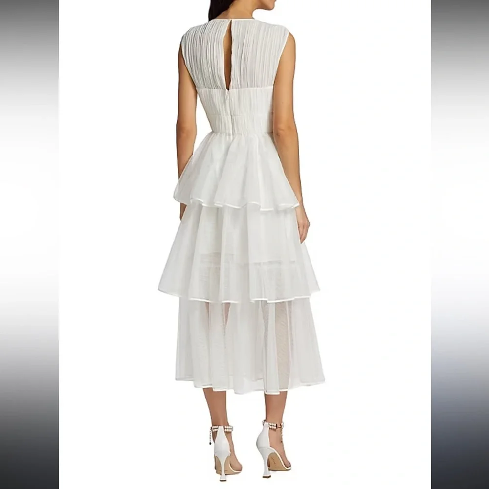 SIMKHAI Benton Pleated Tulle Dress - Picture 2 of 8